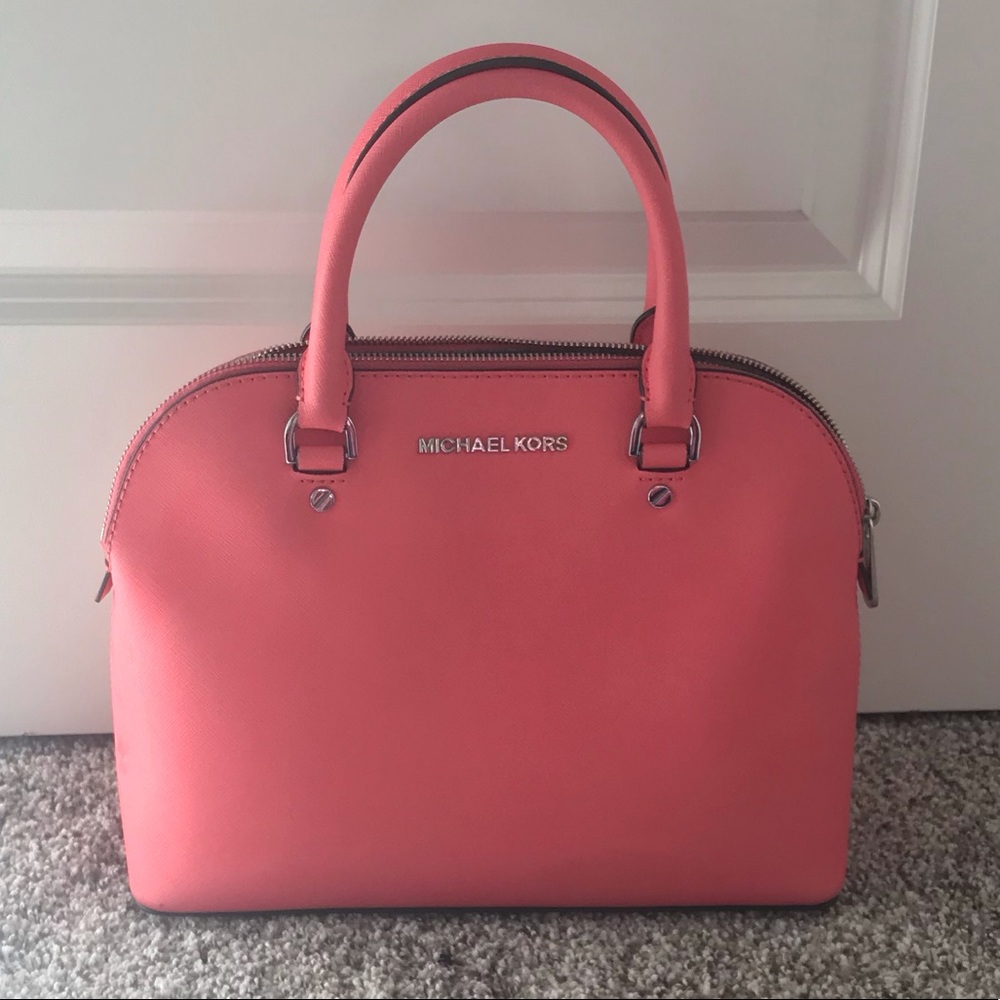 Coral Michael Kors purse